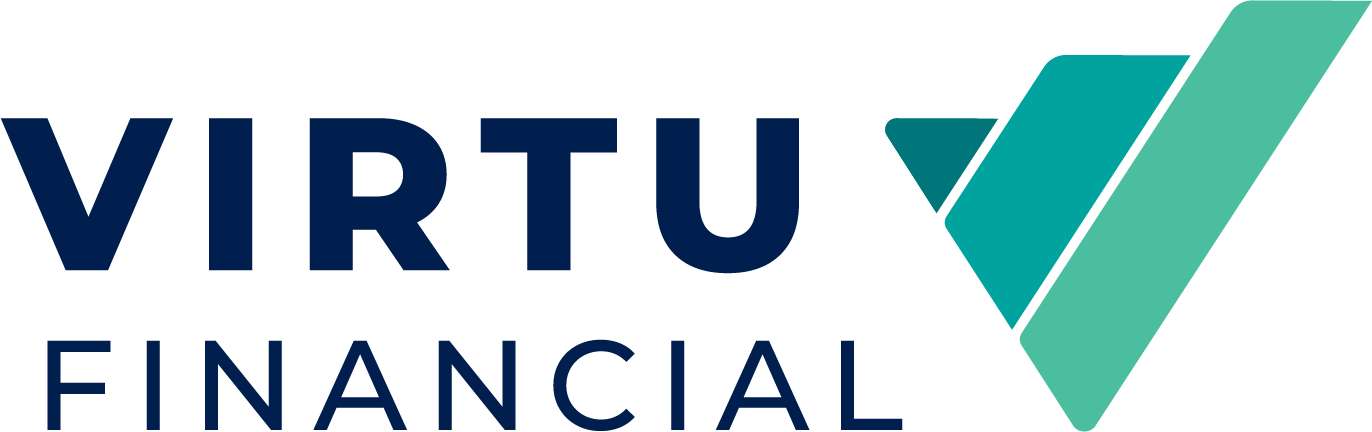 Virtu Logo Horiz Color Navy Txt CMYK